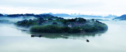 平乐镇长滩镰刀湾生态村美景