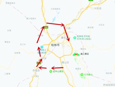 桂林外环高速公路示意图(资料图)